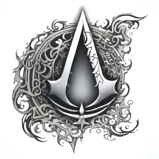 assasins creed symbol tattoo design idea