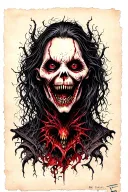 evil and dark tattoo design idea