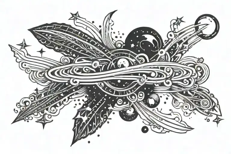 comet 💫 tattoo design idea