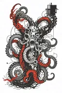 Tentacles tattoo design idea