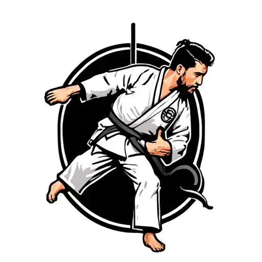 Brazilian Jiu Jitsu tattoo design idea