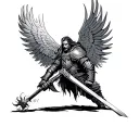 Saxon warrior tattoo design idea