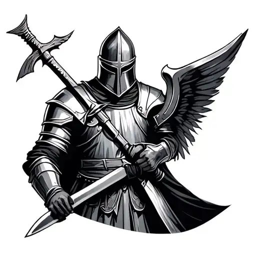 Knight Templar tattoo design idea