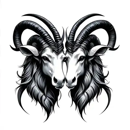 Capricorn And Aries tattoo design idea