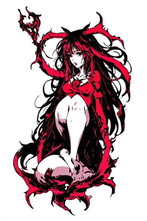 hell's paradise tattoo design idea