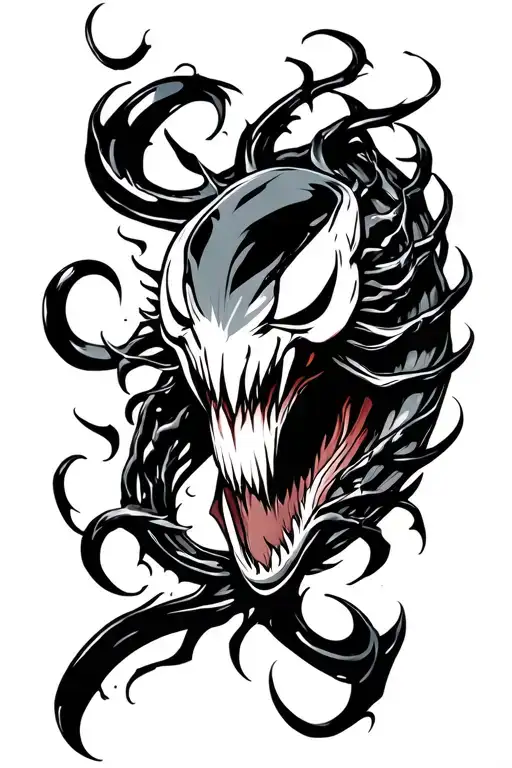 cyber sigilism venom style tattoo tattoo design idea