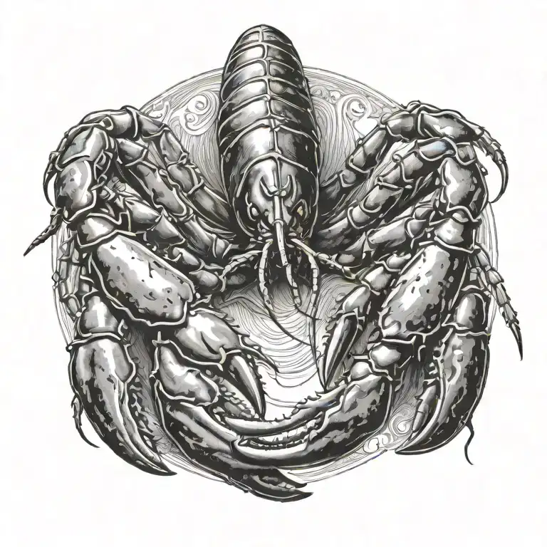 lobster tattoo design idea
