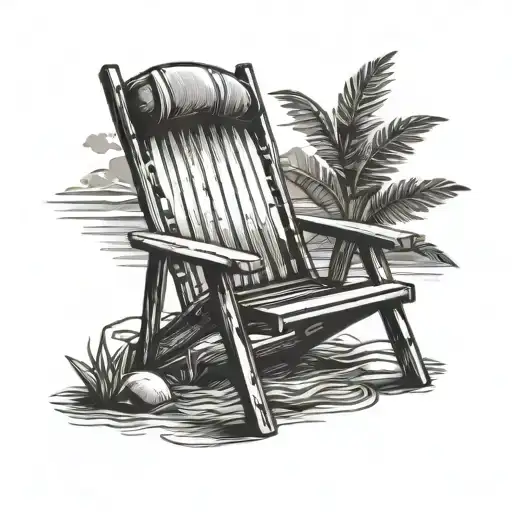 Beach Chair tattoo design idea