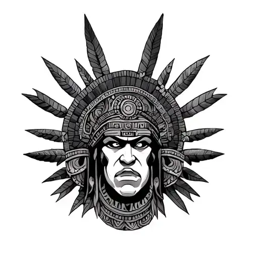 tlaloc full body shape in traditional style tattoo tattoo design idea