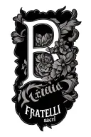 Mafia tattoo named "I Fratelli sacri B" both dark but which shows loyalty and union. The B appears tattoo design idea
