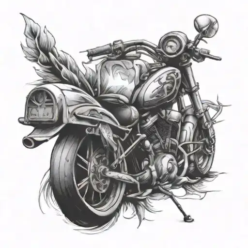 realistic chopper form one peace tattoo design idea