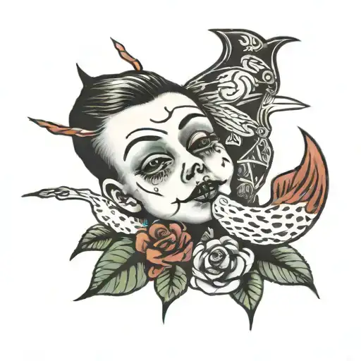 inner child healing tattoo design idea