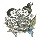 inner child healing tattoo design idea