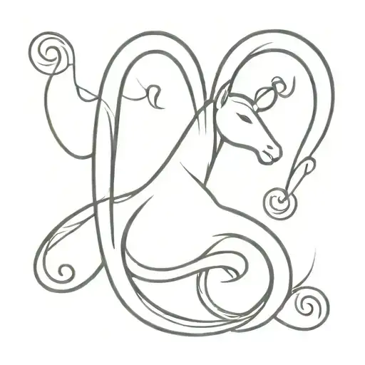 Aquarius Aries tattoo design tattoo design idea