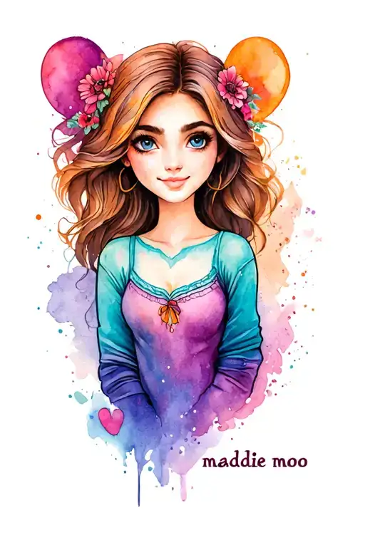 forearm tattoo to commerorate my daughters birthday October 13 2008, her nicknames maddie moo tattoo design idea