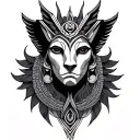 Sekhmet tattoo design idea