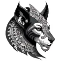 Sekhmet tattoo design idea