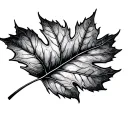 aspen leaf tattoo design idea