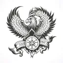 service and sacrifice tattoo design idea
