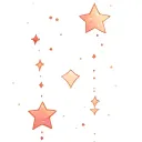 Filler Stars and Dots tattoo design idea