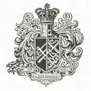 Slovak code of arms raised tattoo design idea