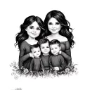 tattoo for wife and two kids. Wife is Shelby, kids are Lilah and Lukas tattoo design idea