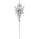 divine timing tattoo design idea