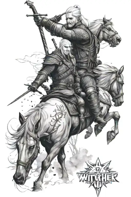 The witcher tattoo design idea