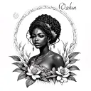 Oshun tattoo design idea