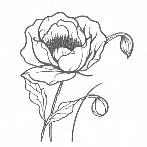 tattoo poppy "beloved" tattoo design idea