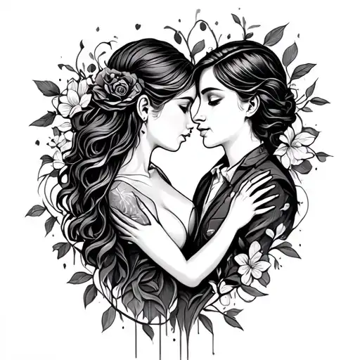 Red Washing design embodies an honest love story but looks impossible due to circumstances and commitment to family principles. Tattoos express feelings of love tattoo design idea