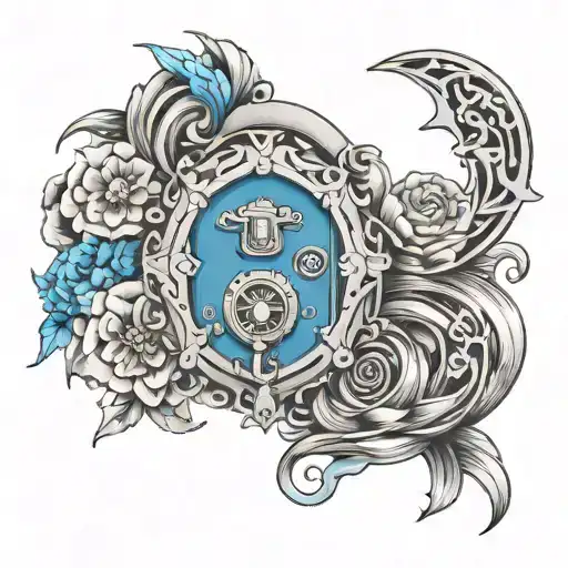 blue lock anime inspired tattoo tattoo design idea