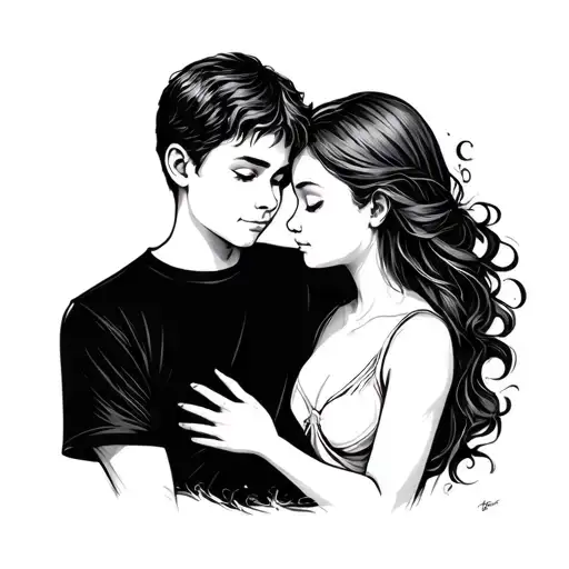 mother son dilemma, son rejects mother, mother has hope , she loves him tattoo design idea