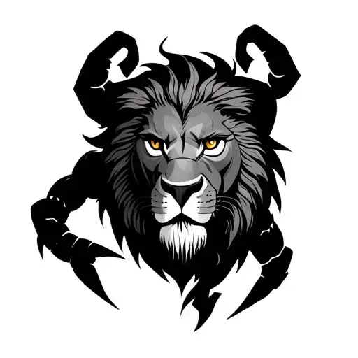 Zodiac Lion and Scorpion Mortal Kombat tattoo design idea