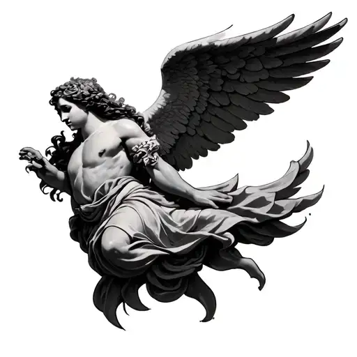 Gabriel Angel tattoo design idea