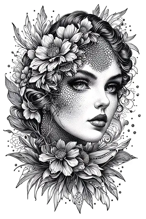 Art Deco tattoo design idea