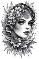 Art Deco tattoo design idea