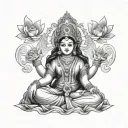Lakshmi tattoo design idea