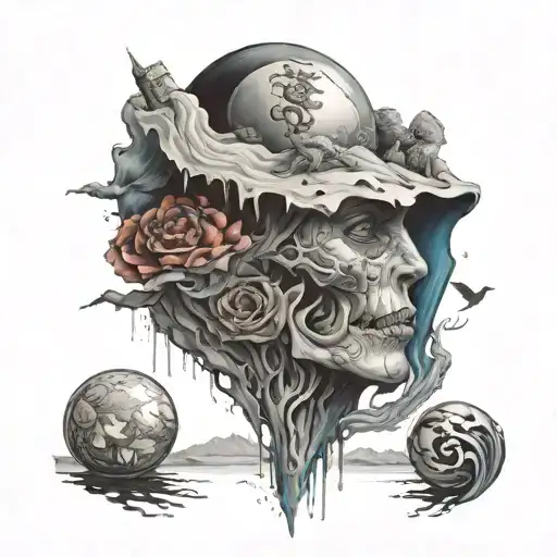 The search for my love, pain, protection, freedom tattoo design idea