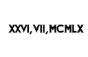 "XXVI_VIII_MCMLX" tattoo design idea
