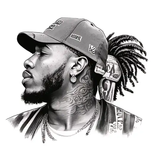 rappers Hollywood la tattoo design idea