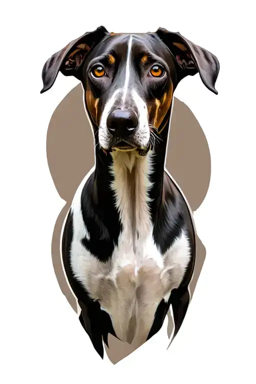 whippets tattoo design idea