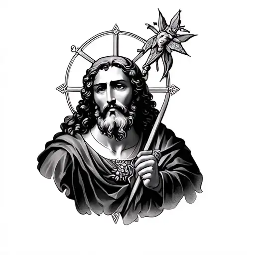 Saint Jude Thaddeus tattoo design idea