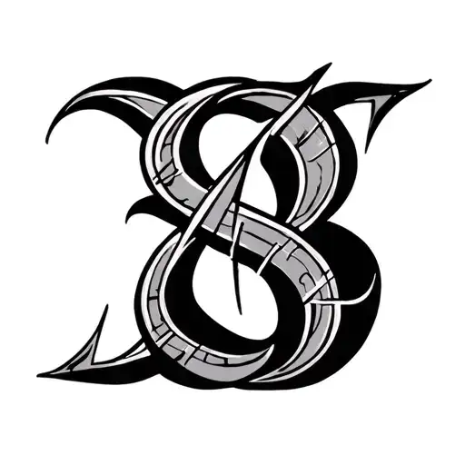 romans 8: 24-25 roman numerals intertwined tattoo design idea