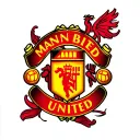 man utd badge incorporated into the design tattoo design idea