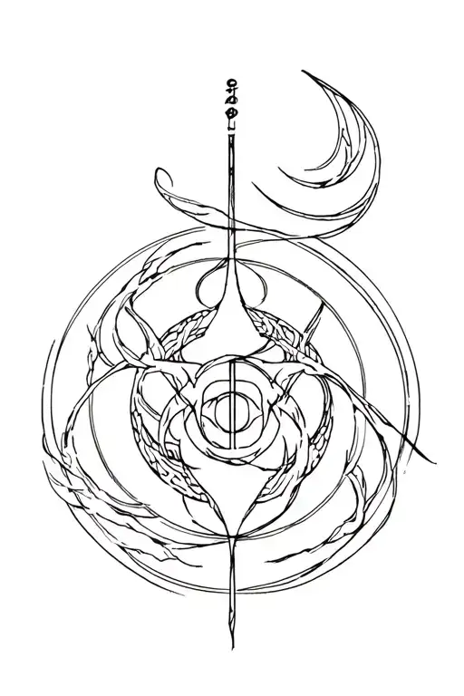Cho Ku Rei power symbol tattoo design combining music elements tattoo design idea