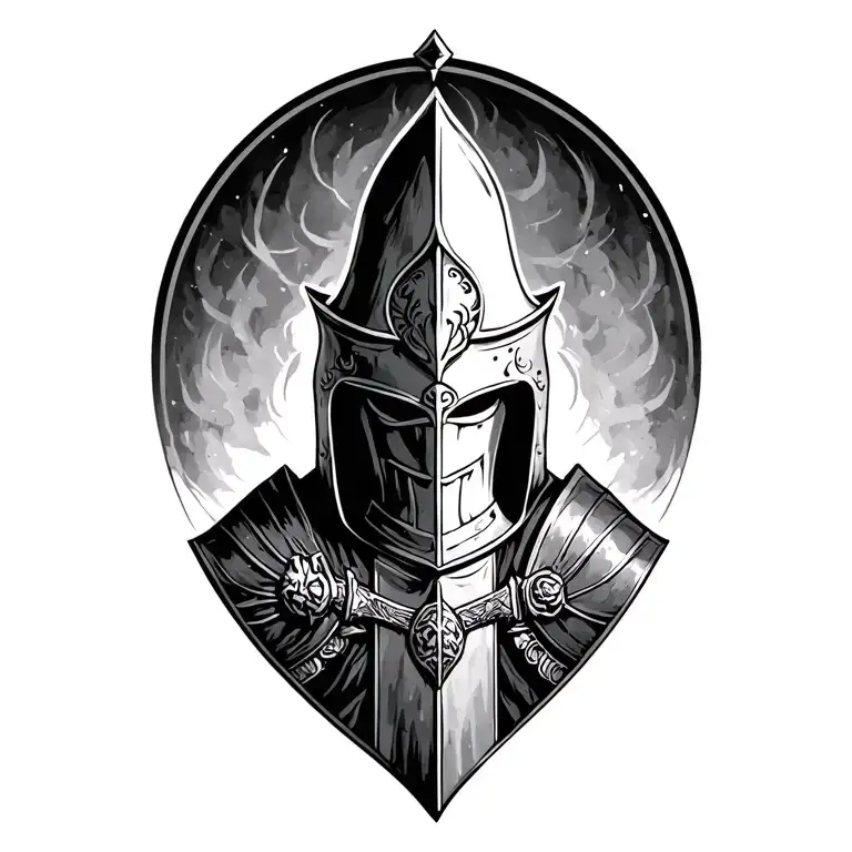 knight templar tattoo design idea