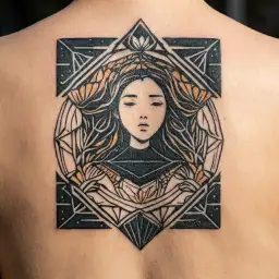 virgo cute tattoo design idea