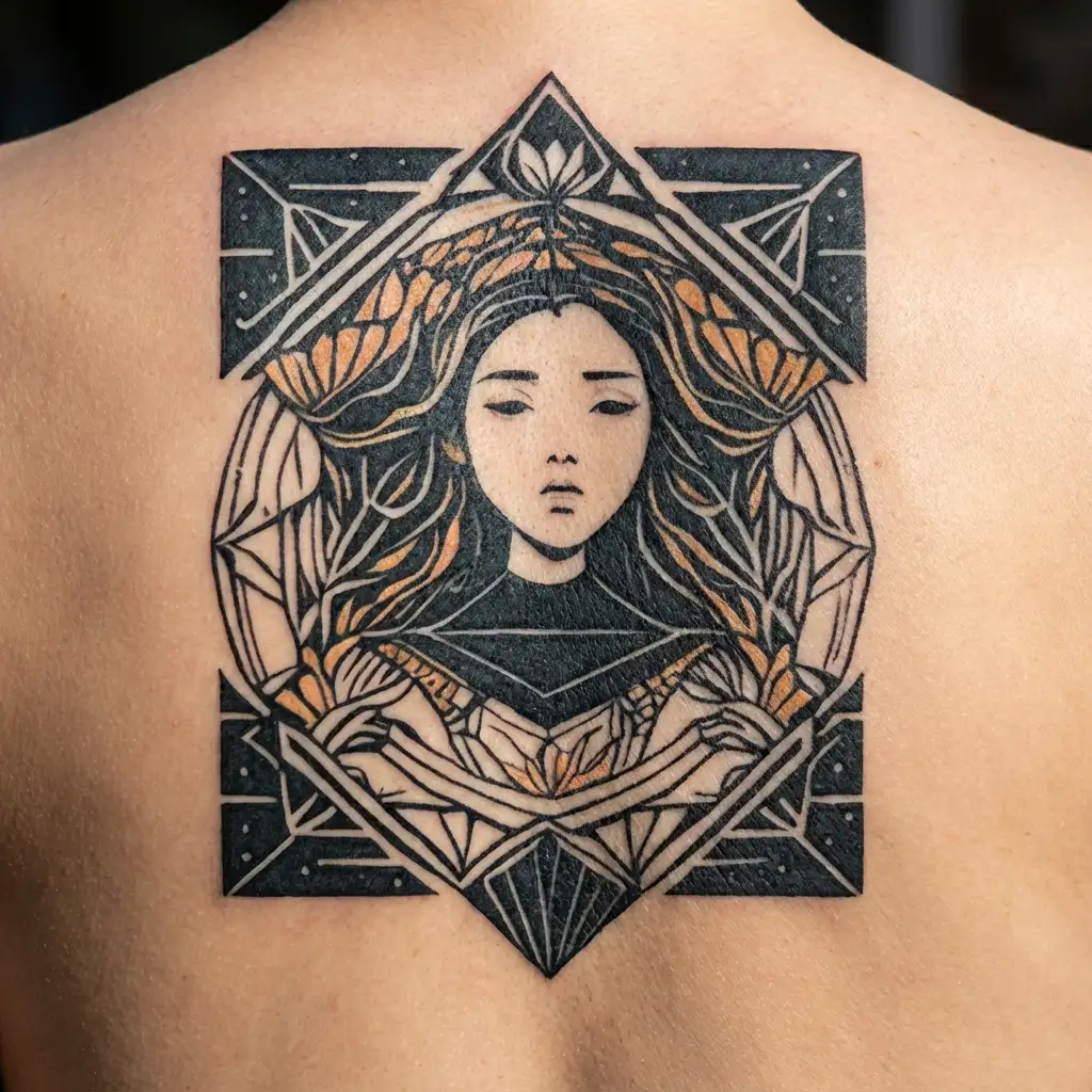 virgo cute tattoo design idea