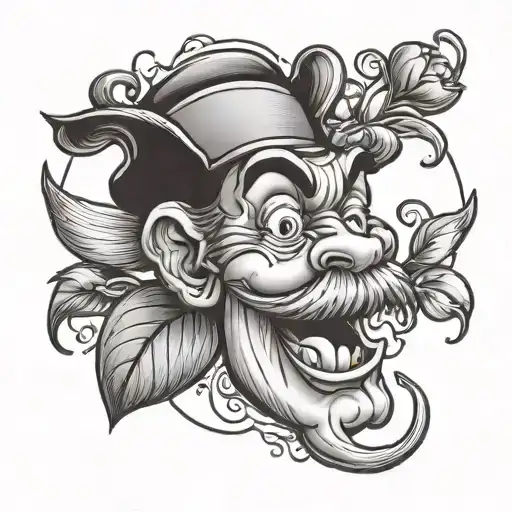 Sweet pea from Popeye tattoo design idea